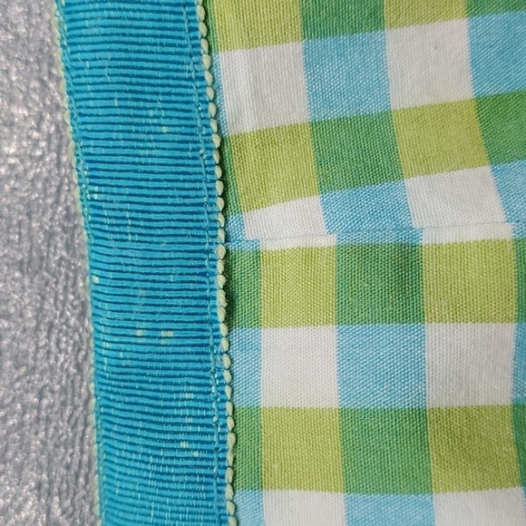 TALBOTS CHECKED BLUE AND GREEN PANTS. Size‎ 8. Side zipper. - Picture 5 of 9